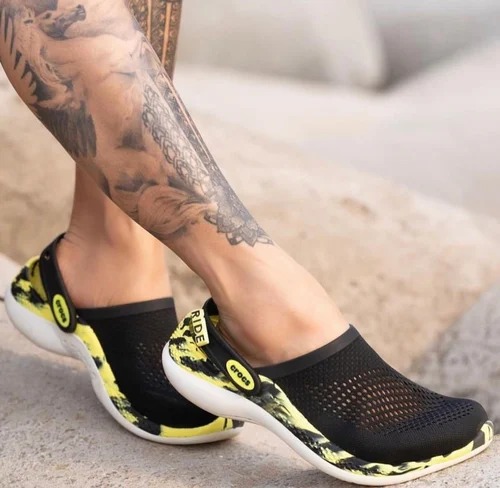Benzer Shoes Crocs Literide 360 Clogs 2 Black Yellow